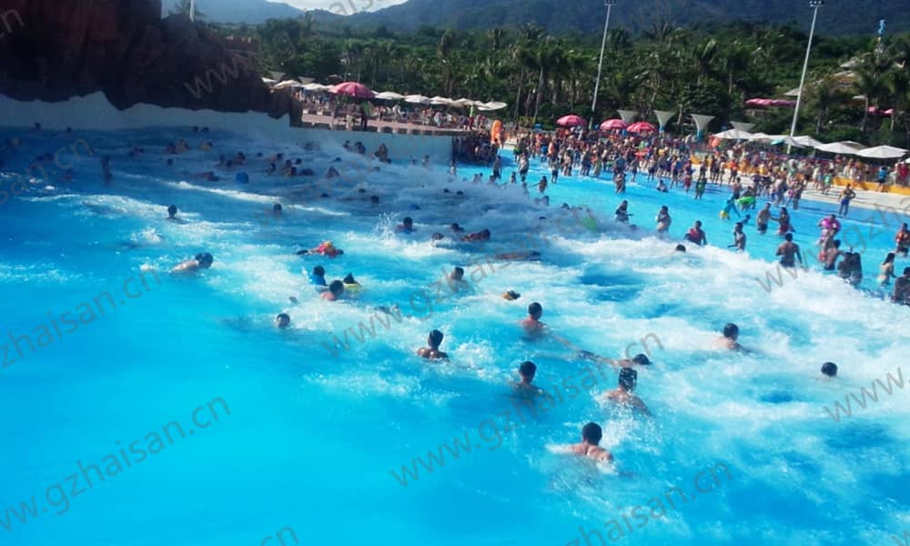 海南三亞夢幻水上樂園造浪池