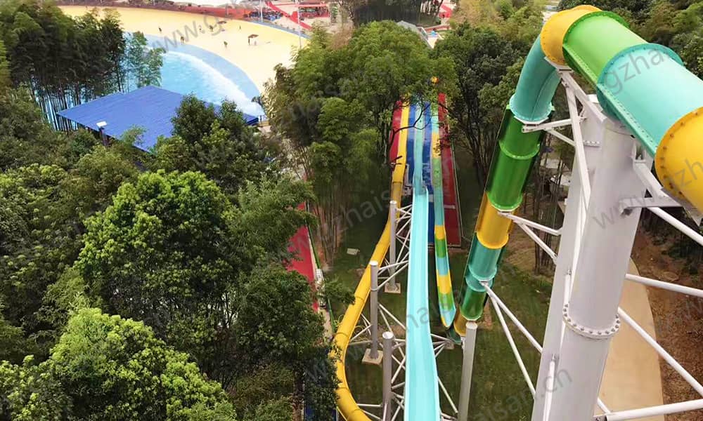 湖南長沙樂水魔方水世界高速水滑道