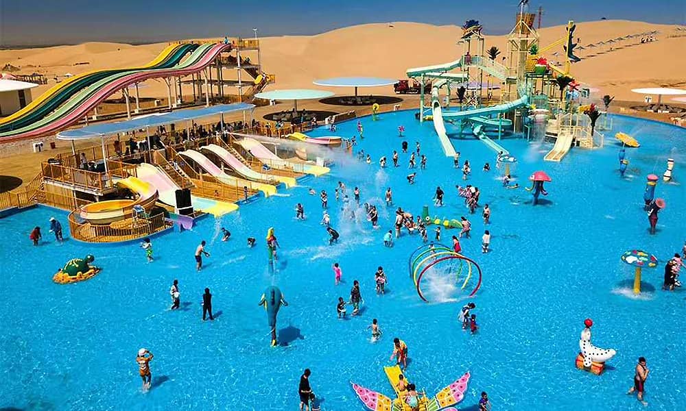 內(nèi)蒙古響沙灣水上樂園戲水池