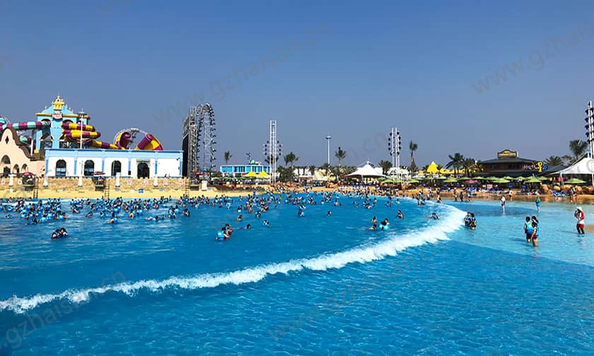 浙江寧波大目灣阿拉的海水上樂園海浪池